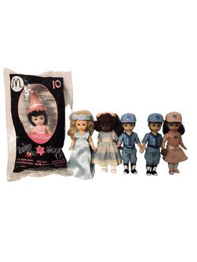 Lot of 6 McDonalds Madame Alexander Dolls 5" Wizard of Oz NIP, Baseball & Disney